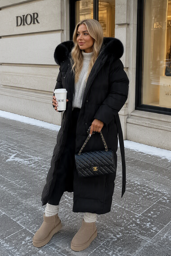 Women's winter jacket model Diva in black